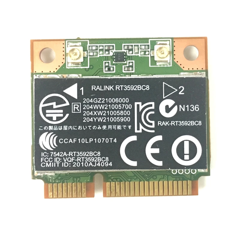 RALINK Rt3592 rt3592bc8 Dual band 300Mbps Wifi half Mini PCI-E Wireless-N Card SPS: 630813-001 For hp 4230s 4430s 4530s 4730s