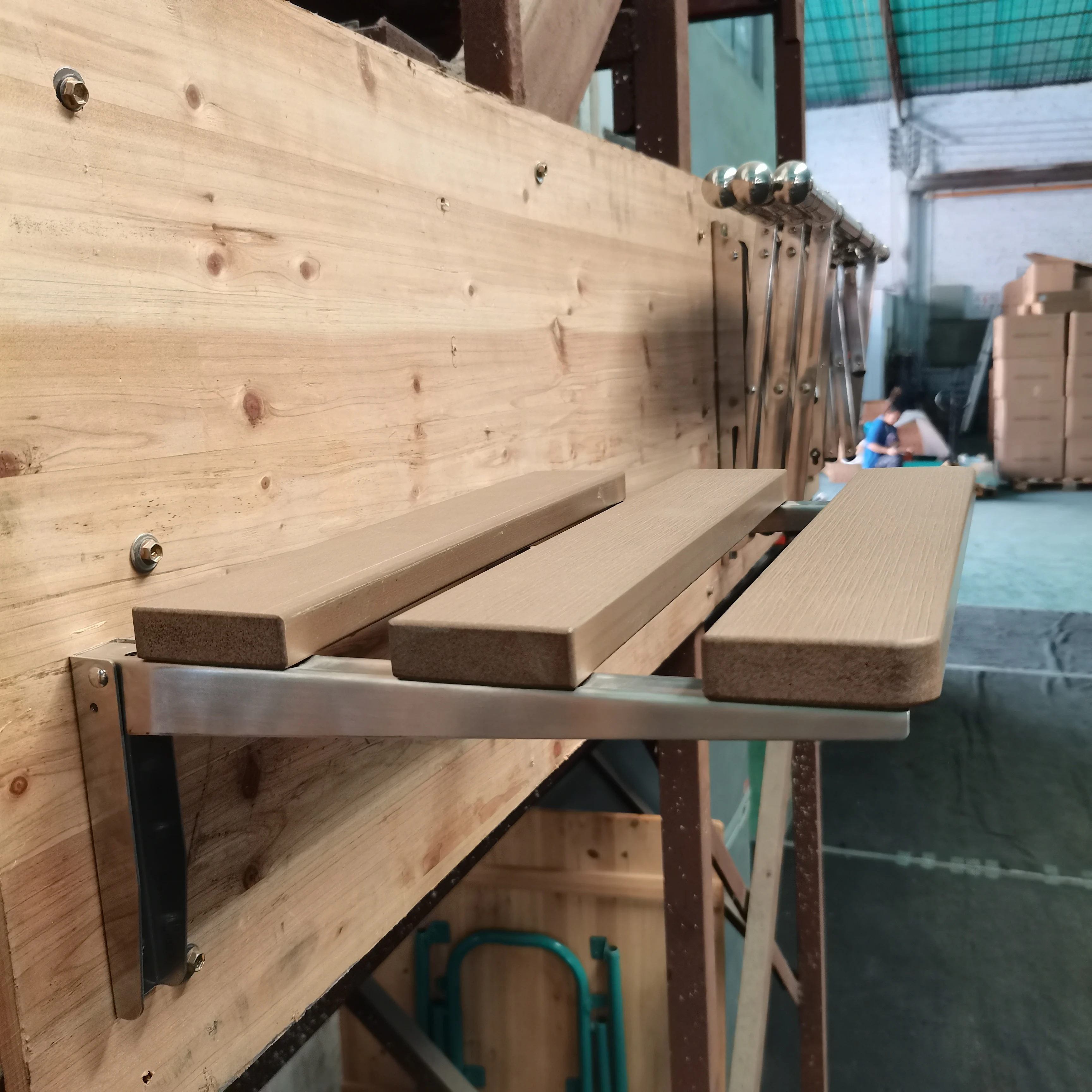 MR-YZ2302 2024 High quality Wall mount Folding Shower Bench seat For bathroom livingroom Balcony inside outside