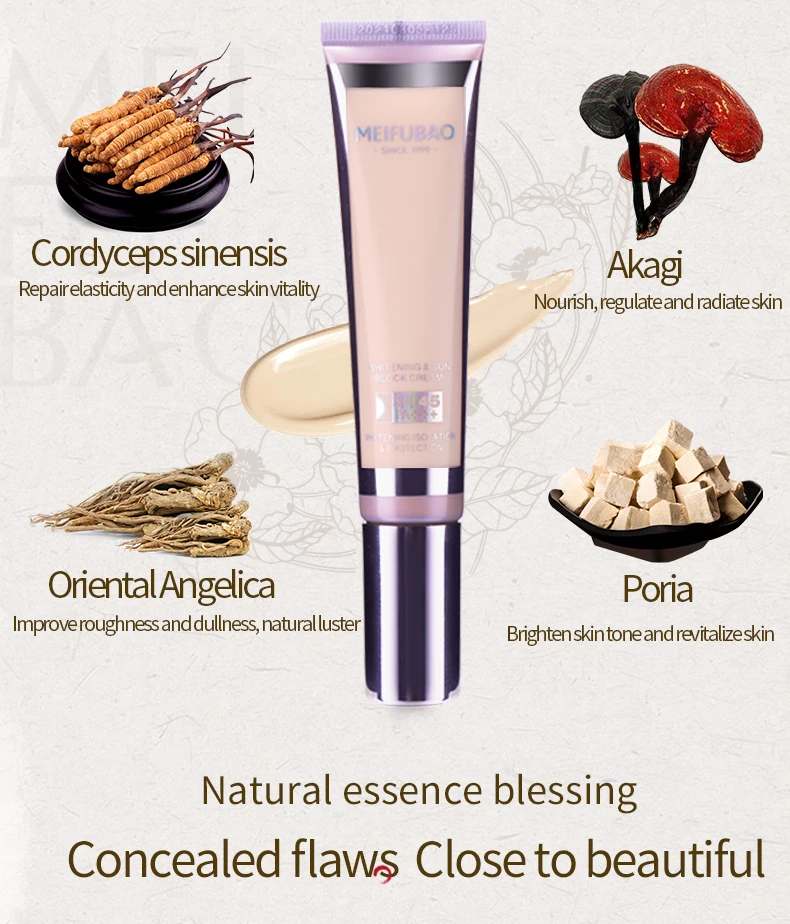 Brand Private Label Organic Vegan Mens Women Skin Face Tinted Moisturizer Spf Foundation