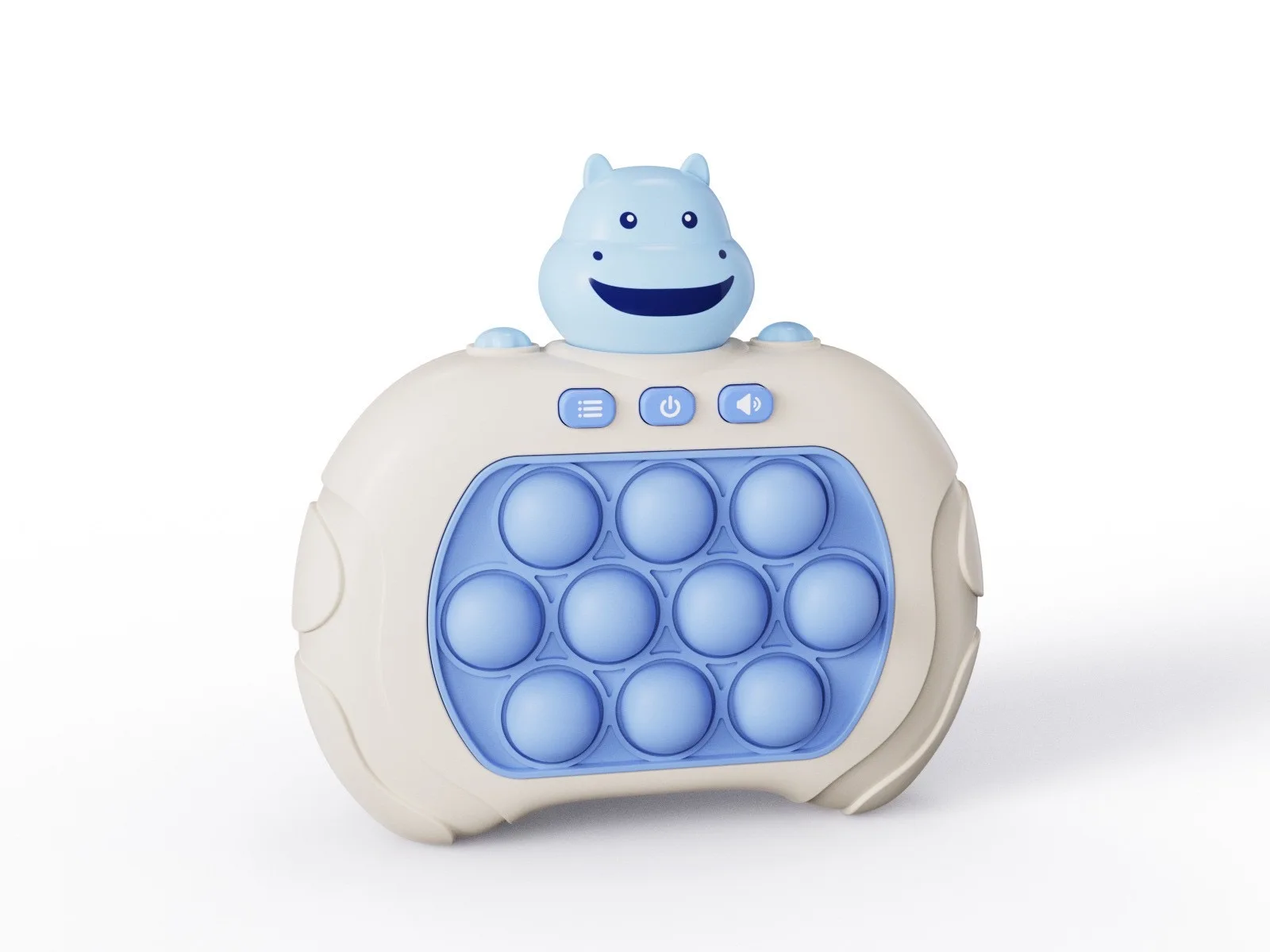 New Unisex Cartoon Pattern Electronic Game-Quick Pop Push It Fidget Toys Stress Relief Bubble Versus Press It Game Made Plastic