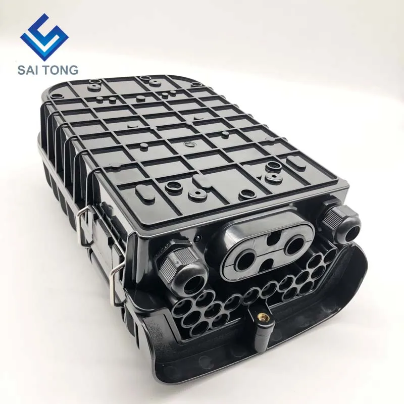 Saitong Made16 Core fiber optic enclosure box sc FTTH FTTX FTTP Fiber Termination Box IP65 outdoor Optical Fiber Joint Box NAP