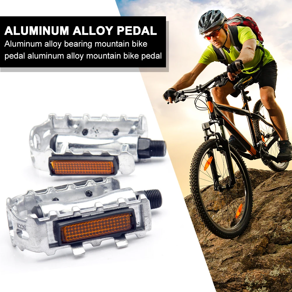 Bike Pedals MTB Road  Flat Platform Pedals MTB Bike Aluminum Alloy Mountain Alloy Bicycle Pedal