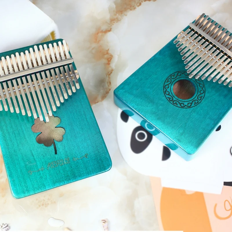 
2020 hot sale High Quality Musical Instruments Kalimba 17 Key Mini Mahogany wood Likembe Thumb Piano 