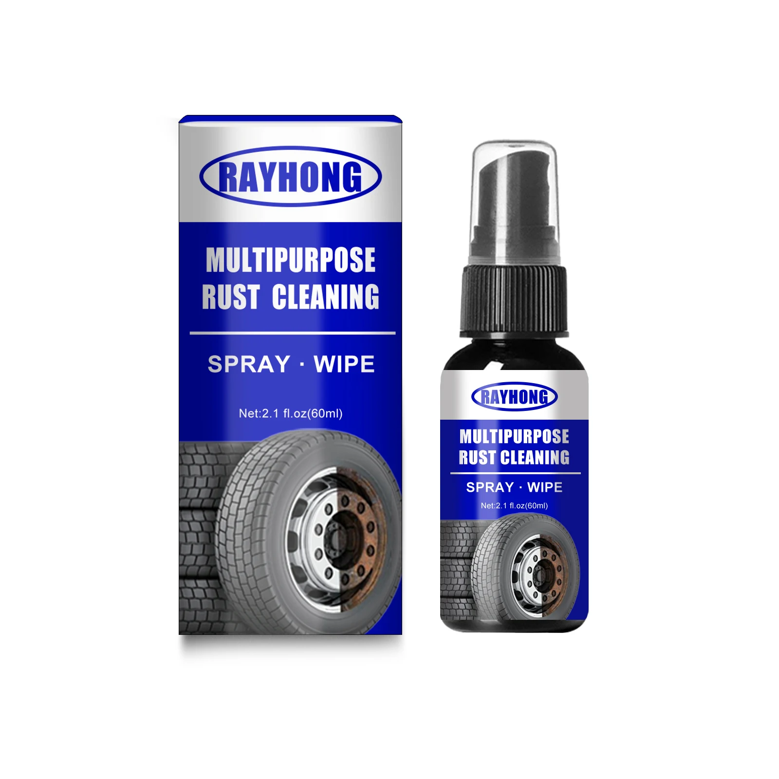 Rayhong OEM Rust Inhibitor Rust Remover Derusting Spray Car Cleaning Metal Paint Polish Clean Anti-rust Lubricant