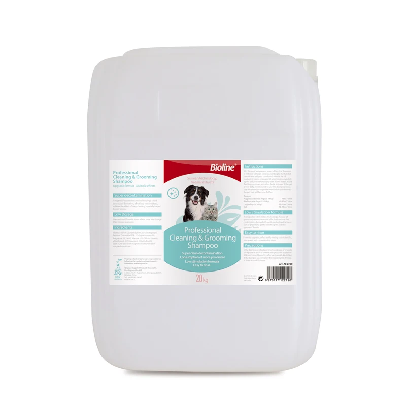 Professional Pet Shampoo Rich In Coconut Oil Essence Deep Cleaning 20kg Dog Grooming Shampoo