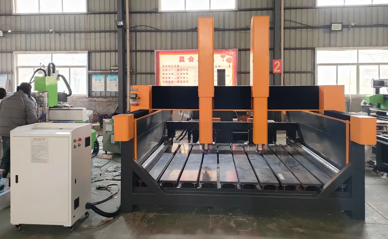High Precision Heavy Duty Frame Stone Cutting Engraving CNC Machine 3 Axis 4 1325 1530