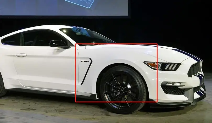  Для Ford Mustang 2015-2017 GT350 Bodykit заднее крыло серое и черное Праймер