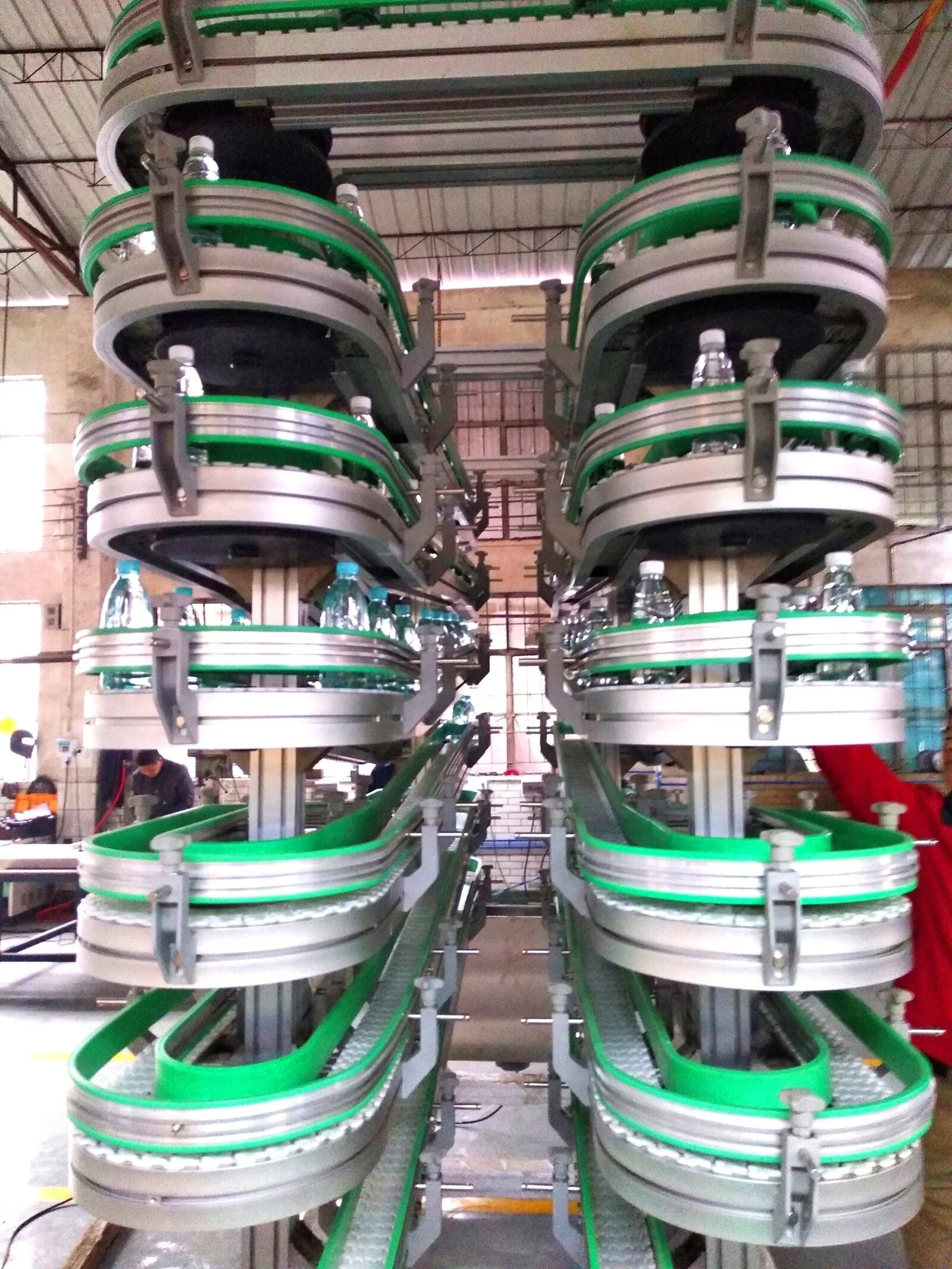 Buffer Conveyor of automation for accumulation purposes /Aluminum  buffering flexible link chain conveyor
