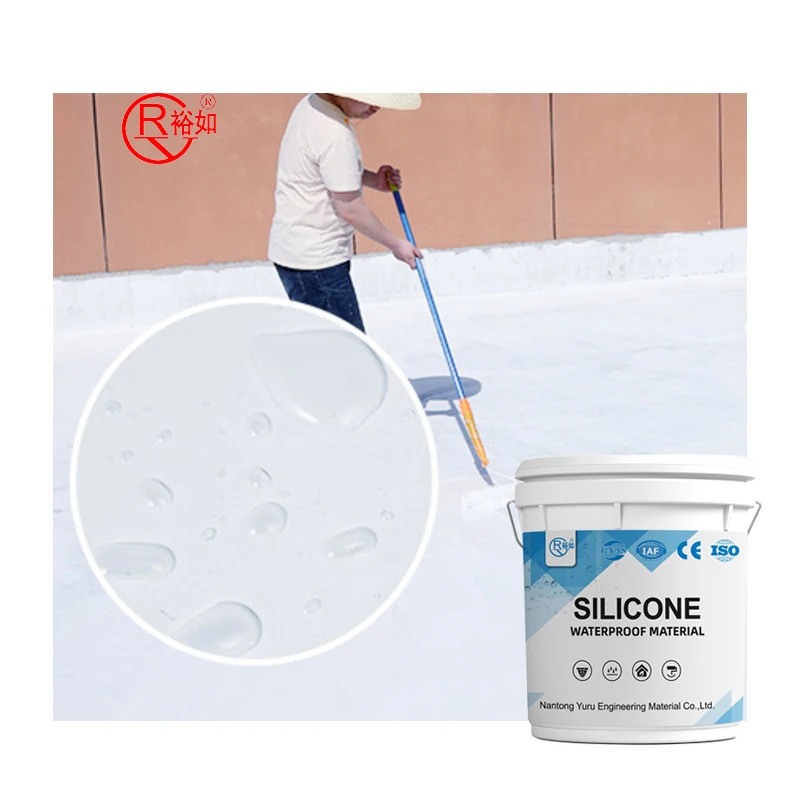 YURU Manufacturer Waterproof Liquid Silicone Roof Coating 100% Silicone Waterproof Coating