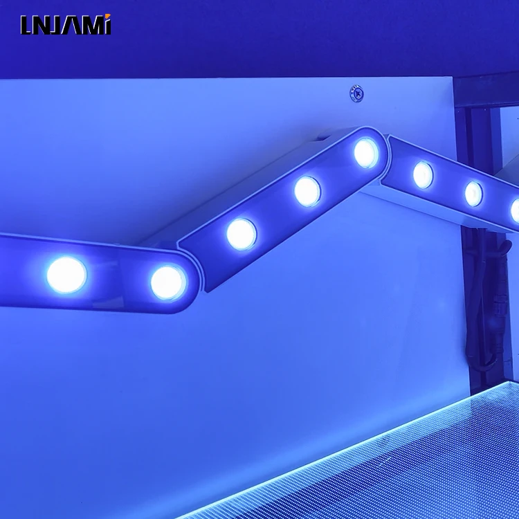 LNJAMI 24V DMX DALI Linkable RGB Linear Flexible LED Wall Washer Lights For Outdoor Architectural Hotel Exterior Lighting