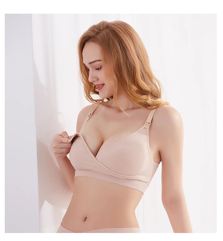 
Womens Seamless Sleep Nursing Bra for Breastfeeding Clip Down Maternity Bras 