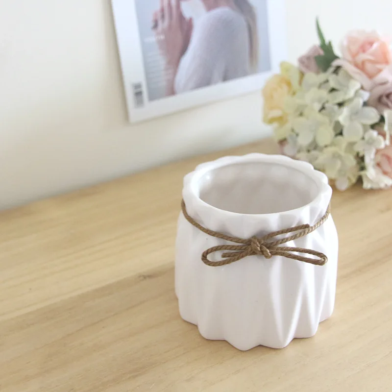 Ceramic Flowerpot Indoor Decoration Wholesale Small Mini Ceramic Flower Pot
