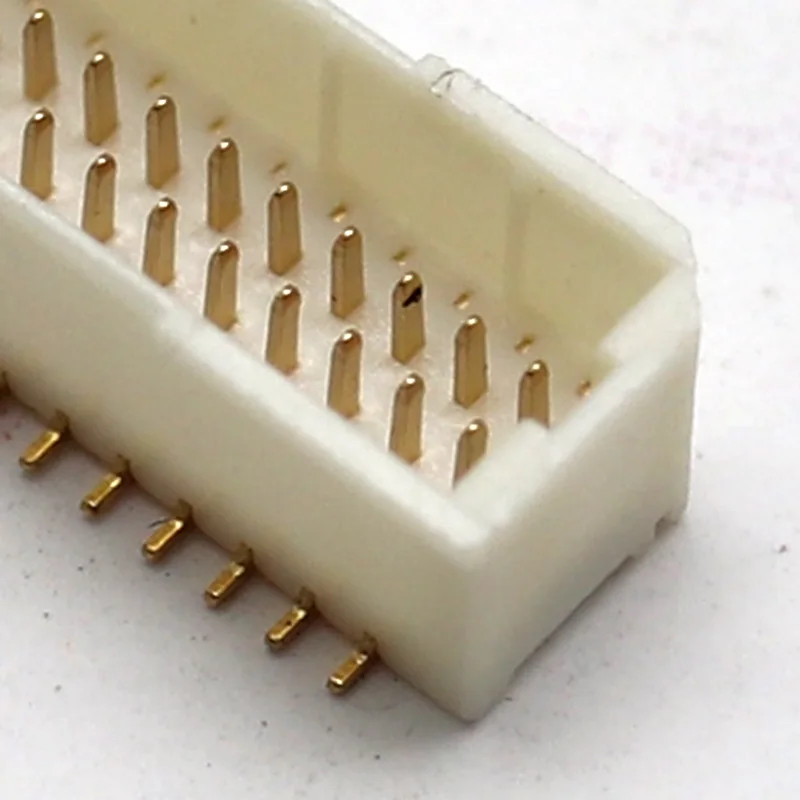 Free sample spacing 1.00mm height 4.35mm positions 02P-25P wafer dual row straight SMT(SHD) -A connector for pcb board