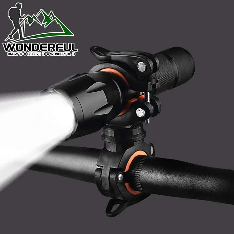 Black Plastic Clip Multifunctional Rotating Light Stand Bicycle Accessories Mobile Holder