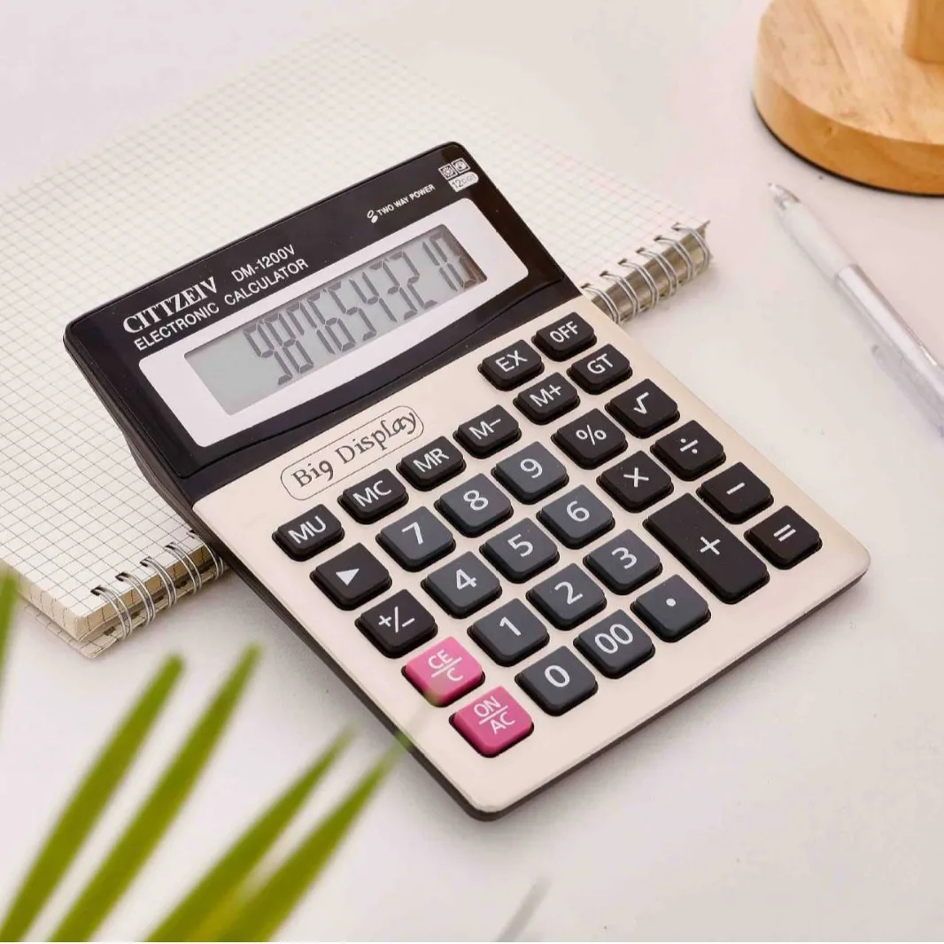 General Purpose solar dual power supply 12 digits scientific calculator daily basic Business office large Desktop Calculator