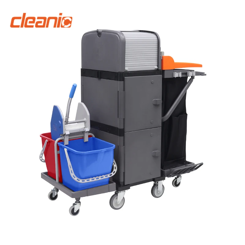 IPC member factory hospital restaurant hotel plastic commercial cleaning bucket trolley
