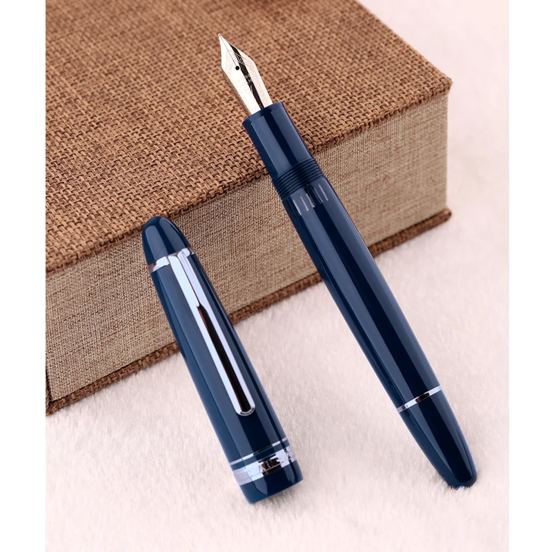 MAJOHN  P136 fountain pen, metal copper piston ink absorbing replaceable tip assembly, No. 6 sharp adult pen