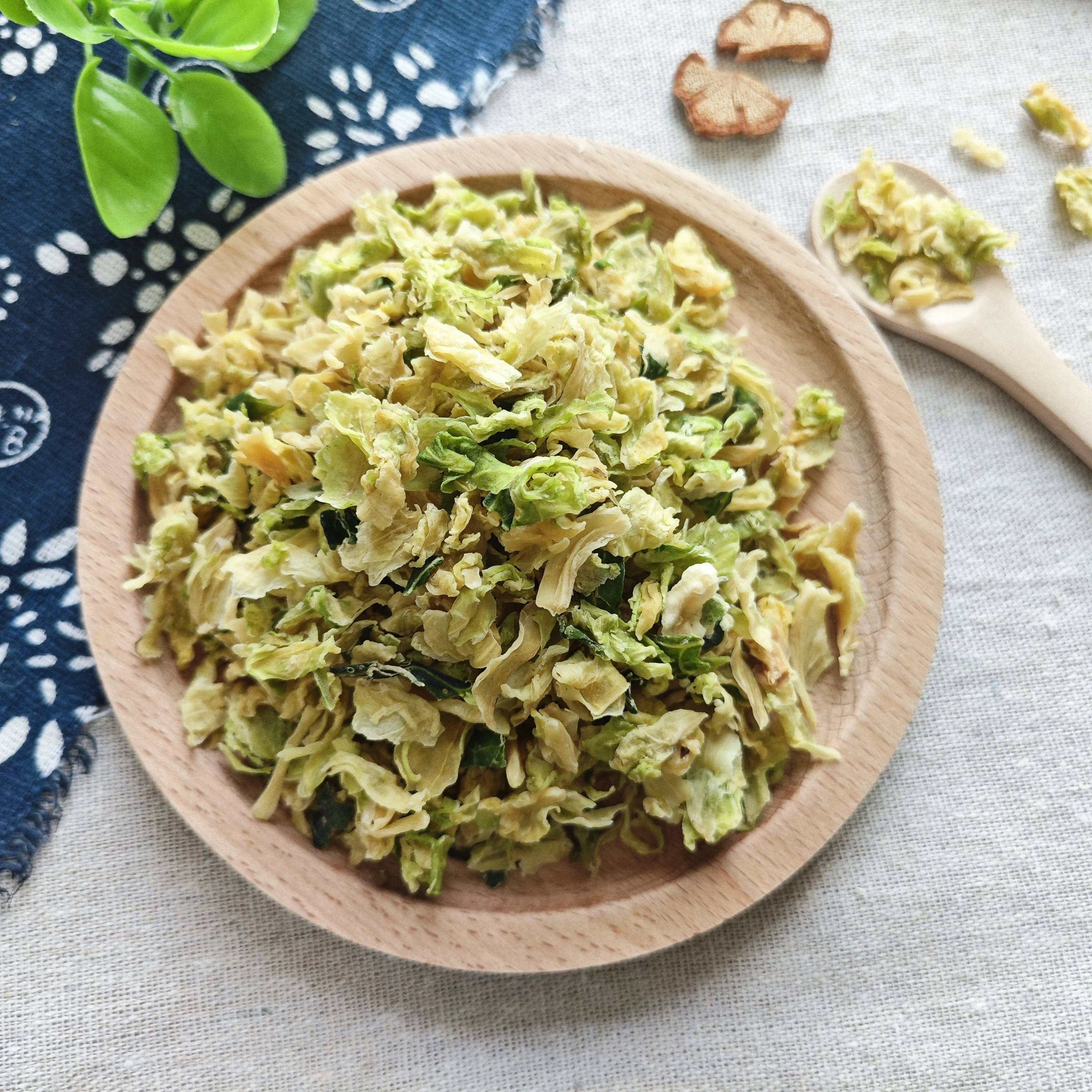 Hot sale dehydrated vegetable dehydrated dried cabbage 10x10mm,5x5mm bulk packing