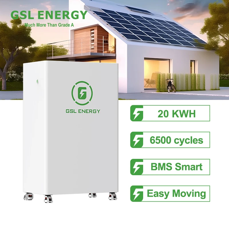 GSL ENERGY Easy to move 15kwh lifepo4 battery Energy Storage Battery 15kwh Lithium ion 48v 300ah lithium battery with the wheel