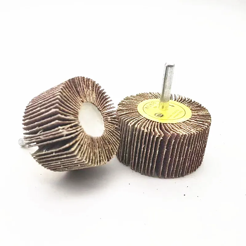 Spindle Mounted Flap Wheel with Shaft Alumina Oxide Abrasive Buffing Grinding Wheel for Metal