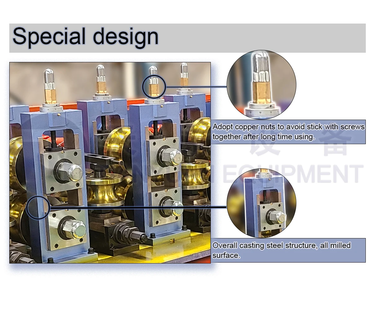 China Supplier Automation Easy To Operate High Quality Round Galvanized Steel Tube Making Machine