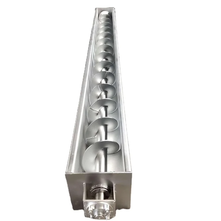 single shaft screw conveyor for transporting sawdust