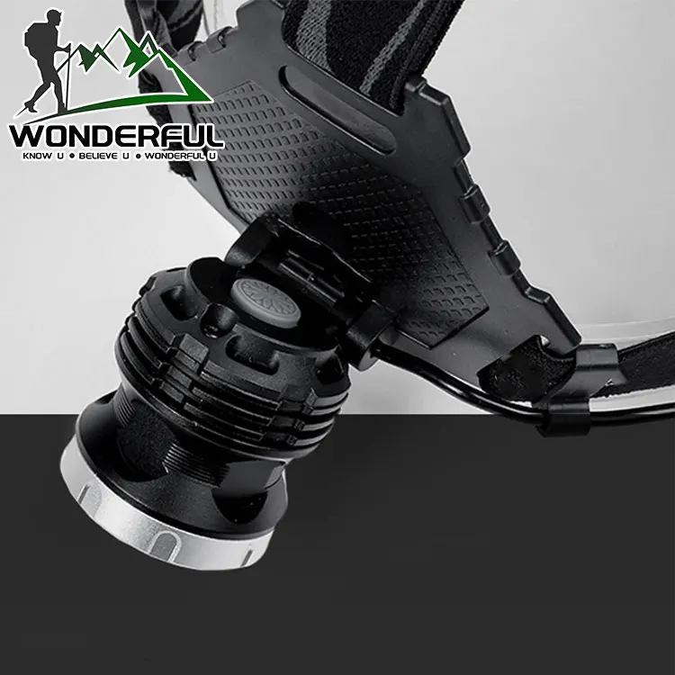 Aluminum Alloy Retractable Glare Usb Charging Waterproof Outdoor Night Fishing Headlamp