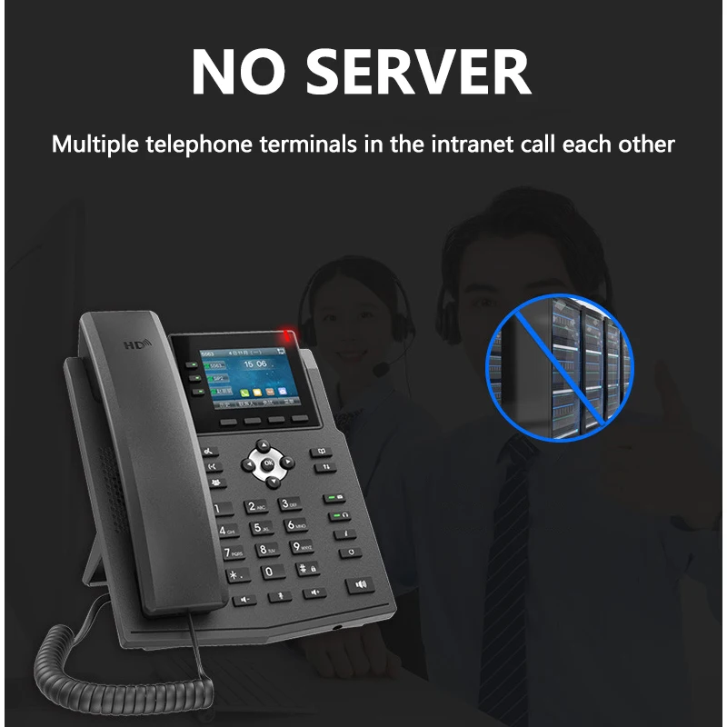 Telephone Products SIP Phone multi account OEM POE VOIP HD Voice switch IP Phone Support Cheap Business IP Phone LAN based