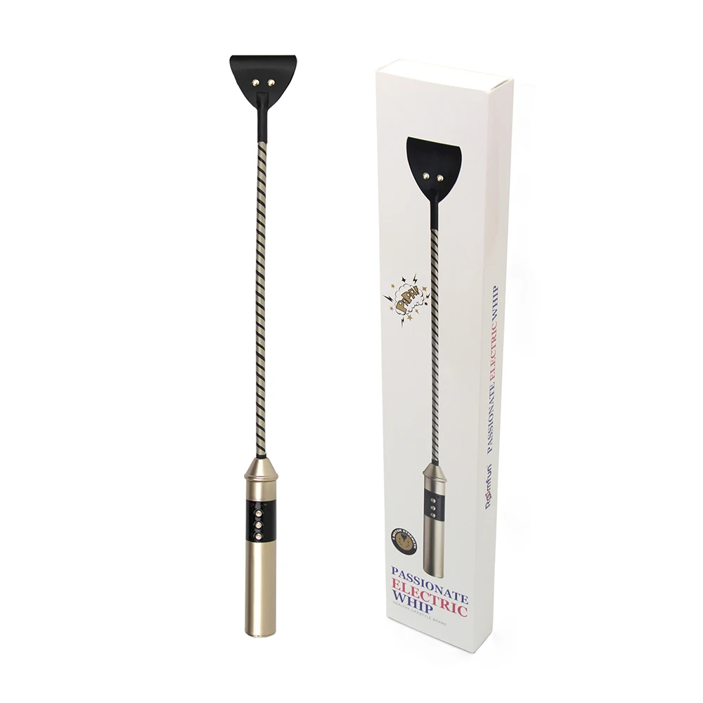 USB Rechargeable Electric Shock Whip Sex Products Pulse Leather Scattered Whip BDSM Sex Toys Femdom Queen Slave Cosplay