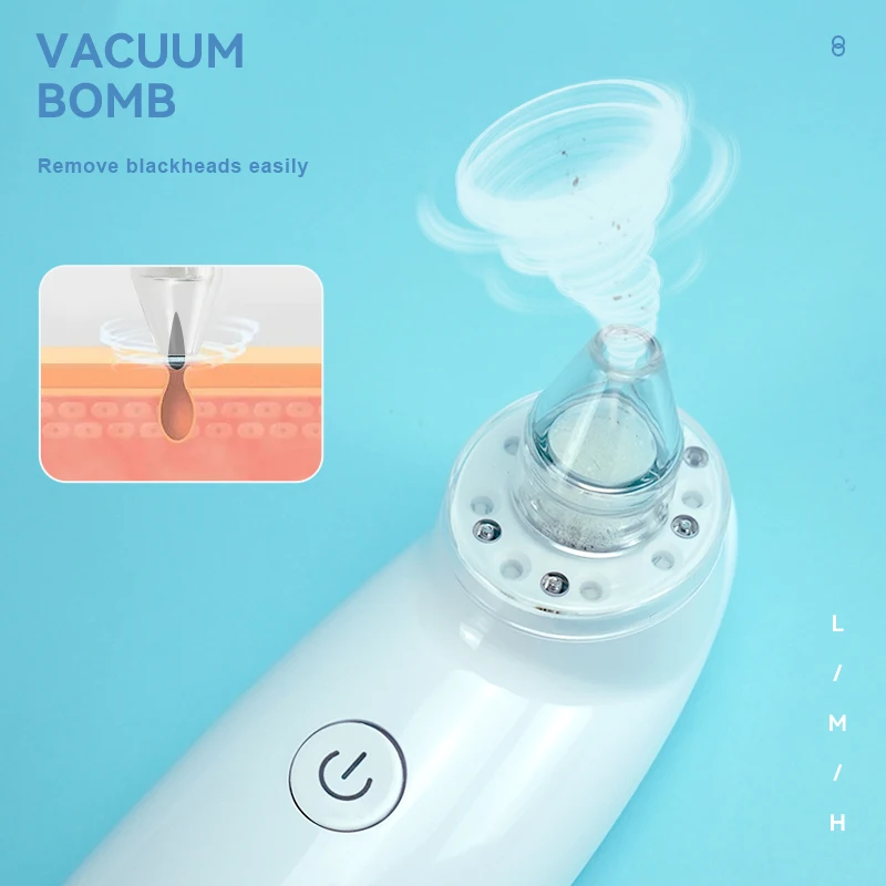 Nose Pore Cleaner Blackhead Remover Vacuum Oxygen Injection Blackhead Instrument