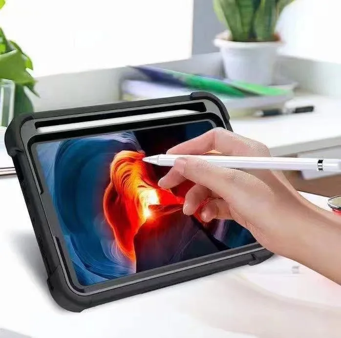 Tablet Case Heavy Duty Shockproof Rugged Hybrid Hard Soft Bumper Kickstand Case For iPad Mini 6