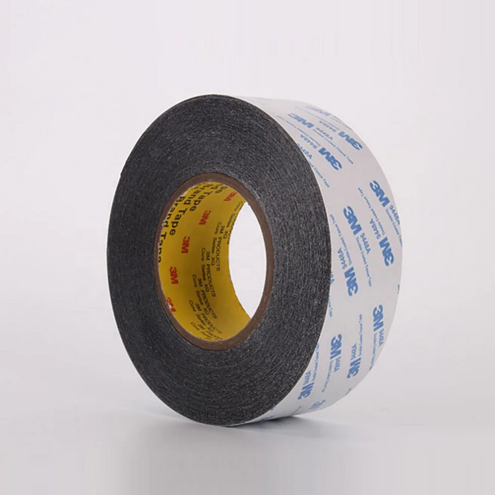 3M 9080AB Black Double Sided Tissue Tape 3M Non-Woven Tape Double Face Tape 9448AB Black Color