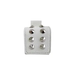 Promotional rivet one ball golf ball pouches customized strong magnet golf PU synthetic leather balls bags