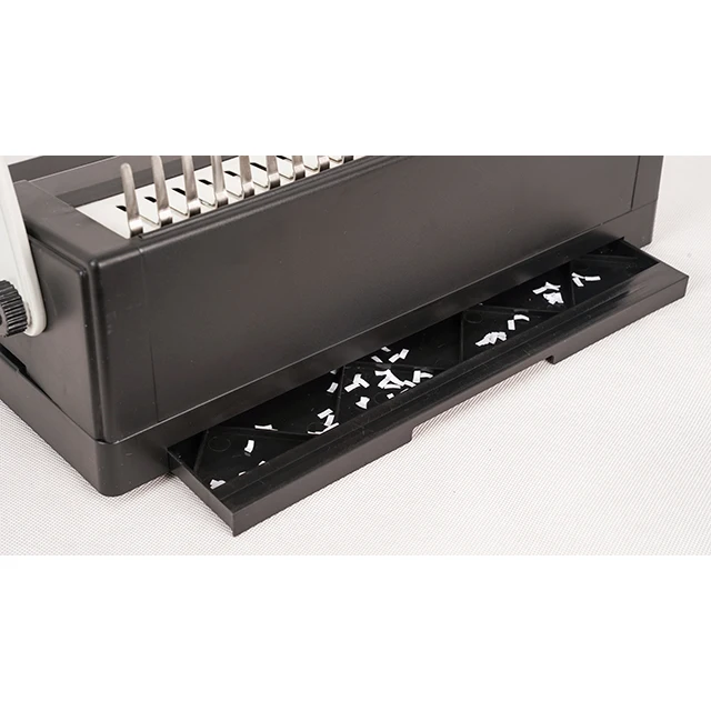 C12M Manual Rubber Ring Binding Combs 21 Hole 450 Sheets Paper Punch Binder Spiral Binding Machine for Letter Size Papers