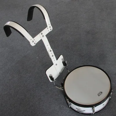 AN 8inch Snare Drum Head with Drumsticks Shoulder Strap Drum Key for Student Band Blue