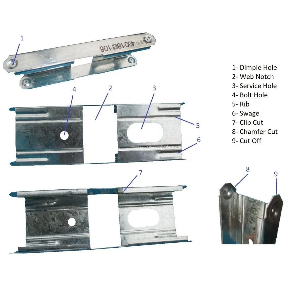 Galvanized Steel Width Automatic Adjustable C60-C200 Light Gauge Framing Keel Roll Forming Machine
