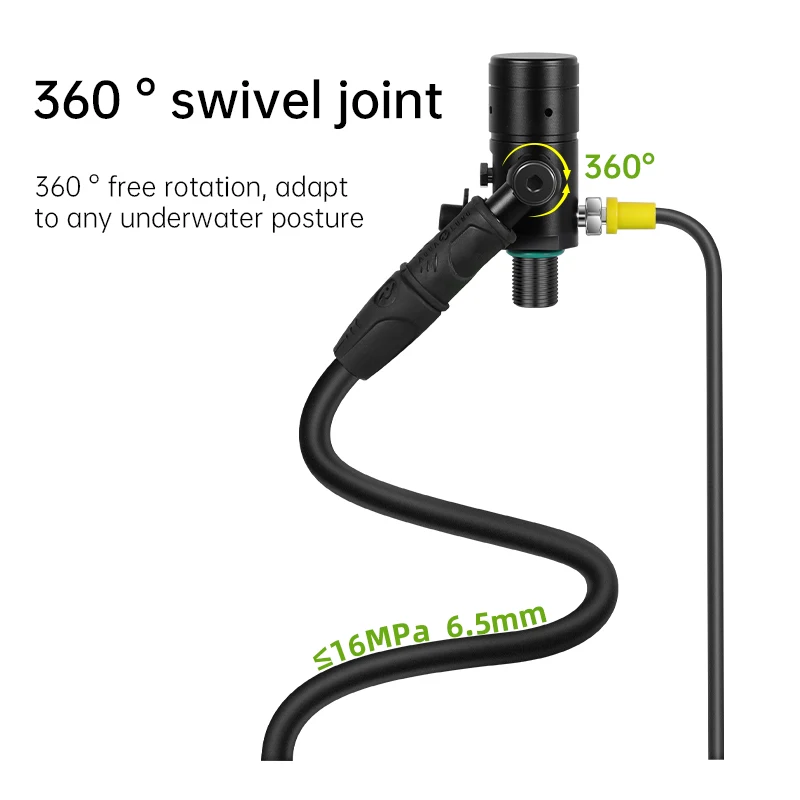 DIDEEP 40-50Mins Underwater 3L Scuba Dive Air Tank Diving Cylinder Kit