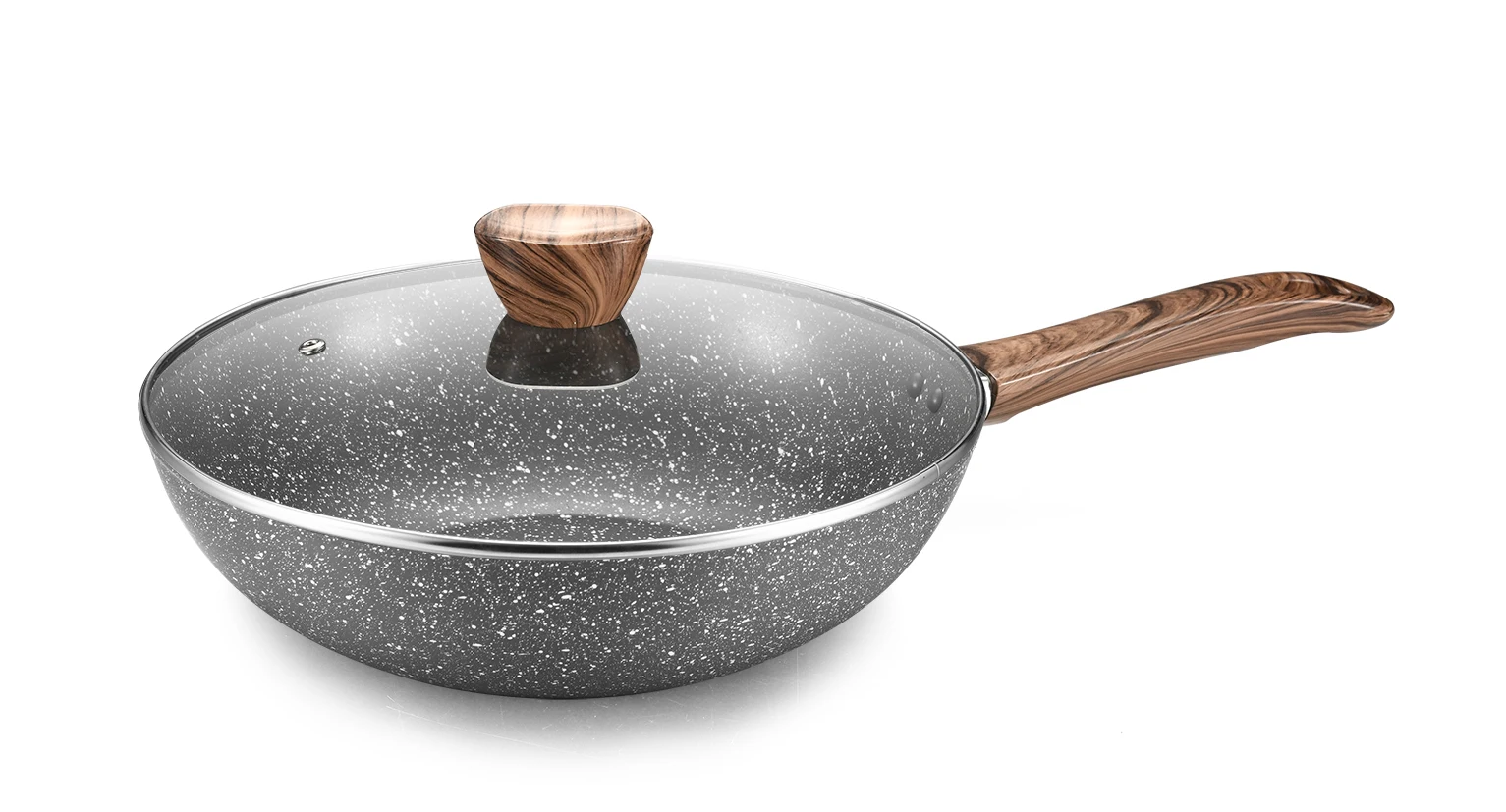 Kitchen Granite Cookware Set Non Stick Frying Pan Aluminum Cooking Household Utensils Marble Cookware Pots and Pans Set