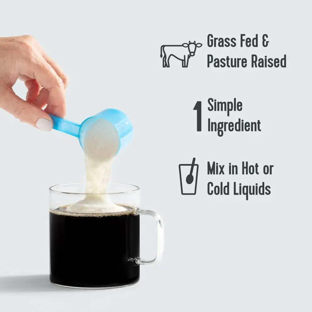 Proteins Collagen Peptides Bovine Powder, Promotes Hair, Nail, Skin, Bone and Joint Health, Unflavored Nutrition for Men & Women