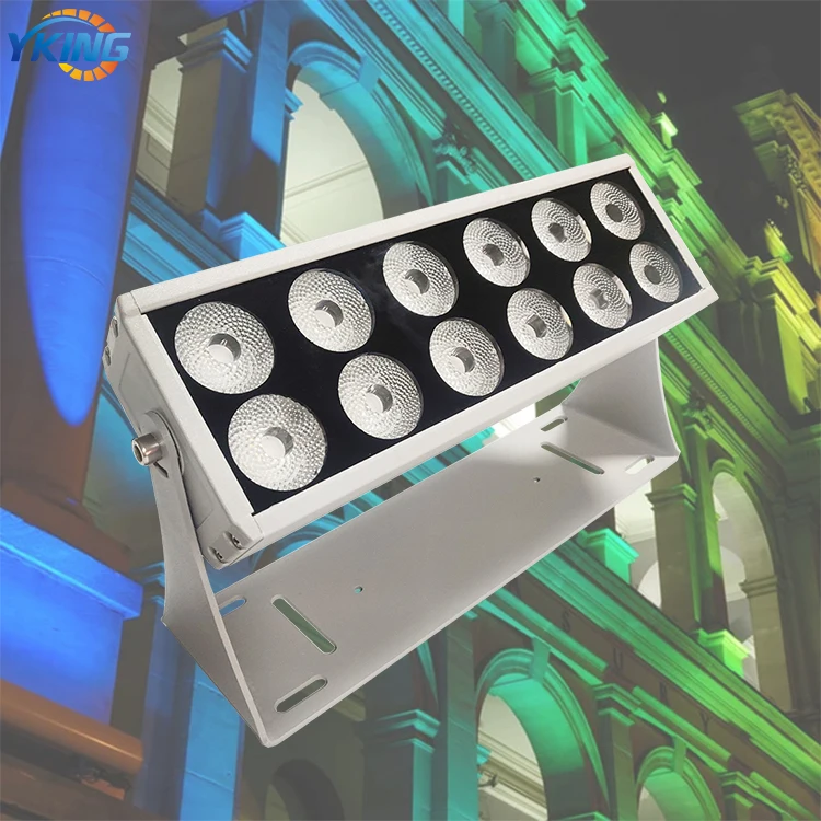 Aluminum IP65 Waterproof 12x3W DC24V RGB Wall Washer Recessed Downlight Hotel Spot Light