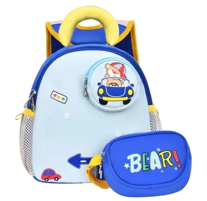 Custom Colorful Children Small Kids Baby Book Backpack Primary Toddler S School Bag for Kindergarten Girl Boy Waterproof Blue