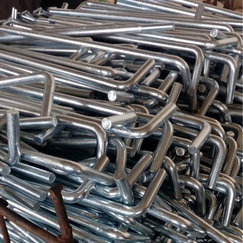 Convenient and practical Astm F1554 Gr,36 55 105 Fixing Pipe Foundation Plate Head Bolt