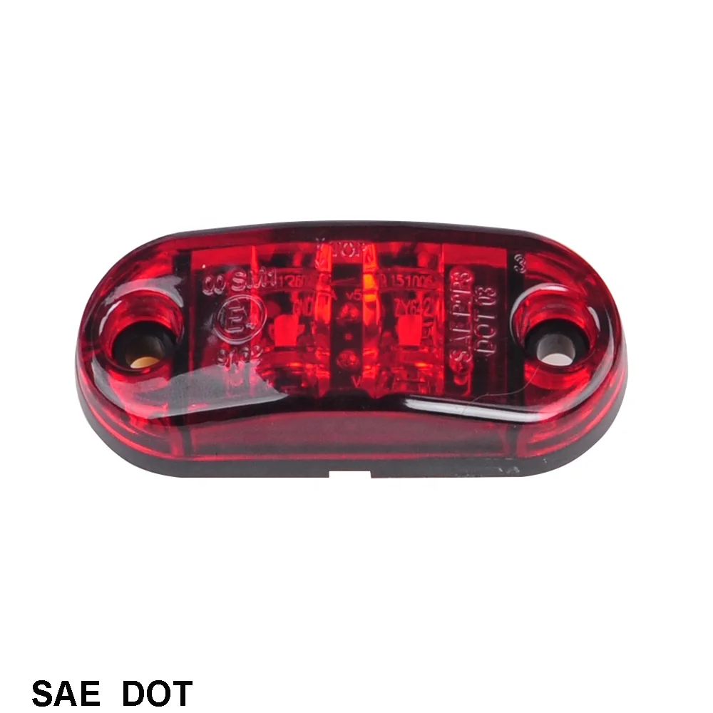 
 2,6 дюйма x 1 дюйм Светодиодный Маркер и габаритный фонарь, светодиодные боковые габаритные огни поверхностного монтажа для грузовика  