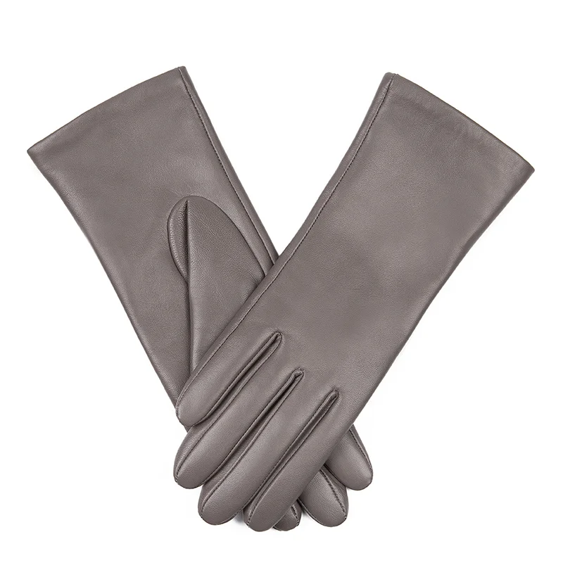 Custom Leather Gloves Professional Manufacturer Touch Screen Plain Women Sheep Leather Gloves
