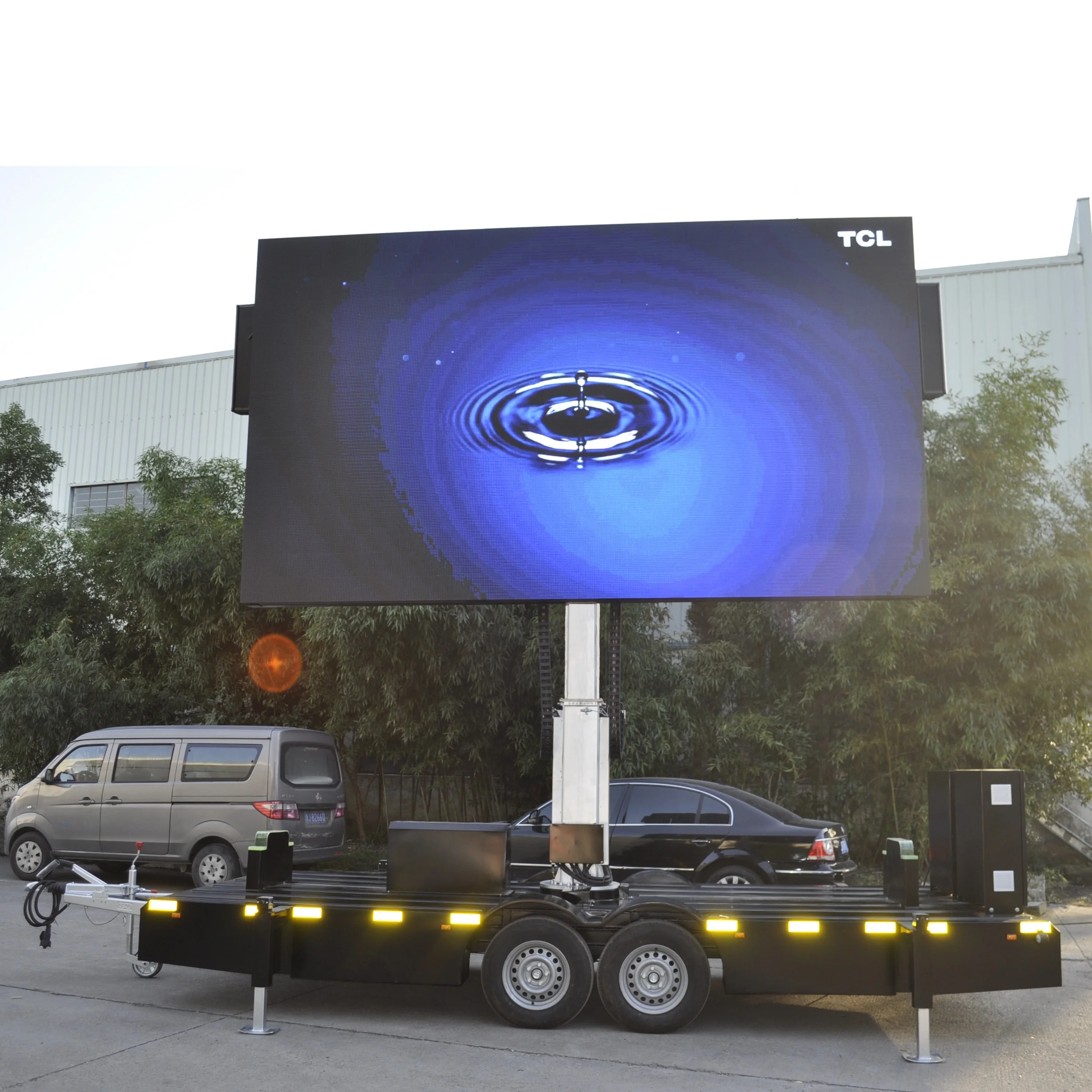 Outdoor EF12 model advertising  led screen trailer mobile trailer