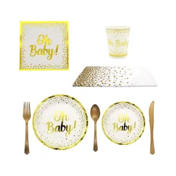 Классический деревенский чаепитие поставки бумажная тарелка блюдце для вечеринки в честь рождения ребенка день рождения 16 гостей столовые приборы купальных костюмов