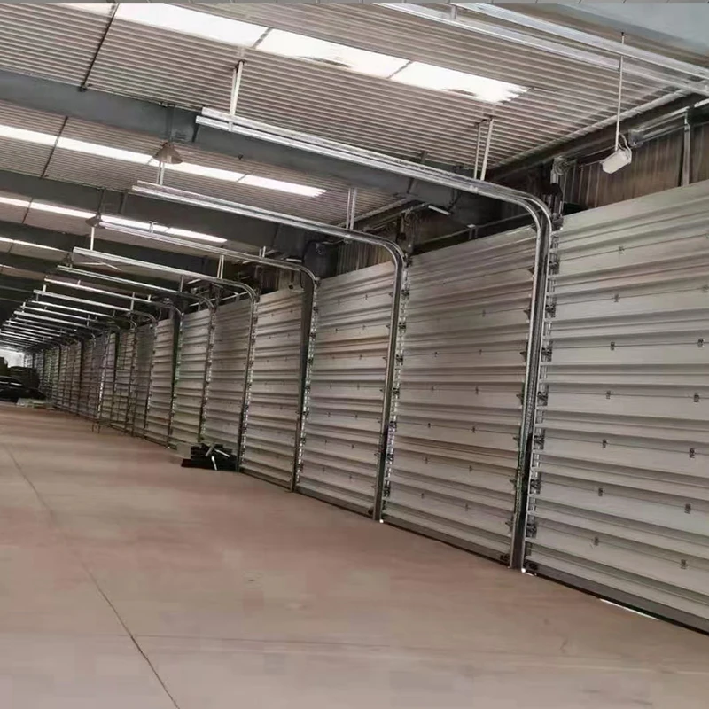 SHUNPENG Steel Foldable Industrial Painted Steel Steel Structure 3 Years Foldable Sectional Doors Polymer Customized Size CN;TIA
