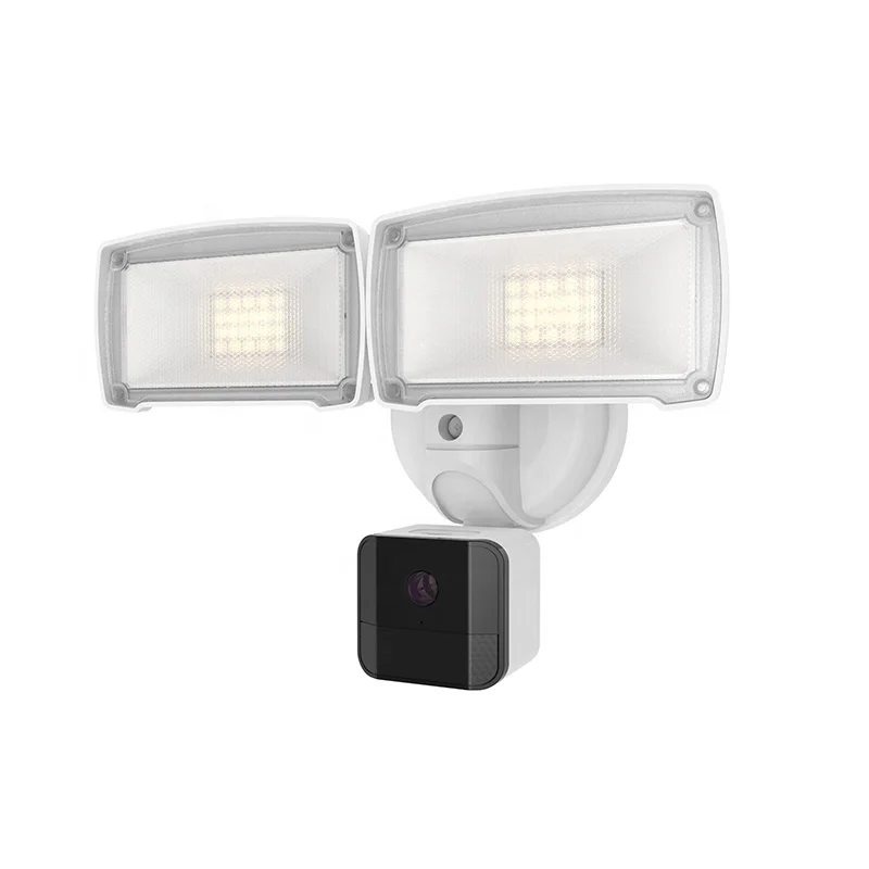 led waterproof ip65 Dual Head Sensor Light Camera Warm Motion Sensor Light Without Solar