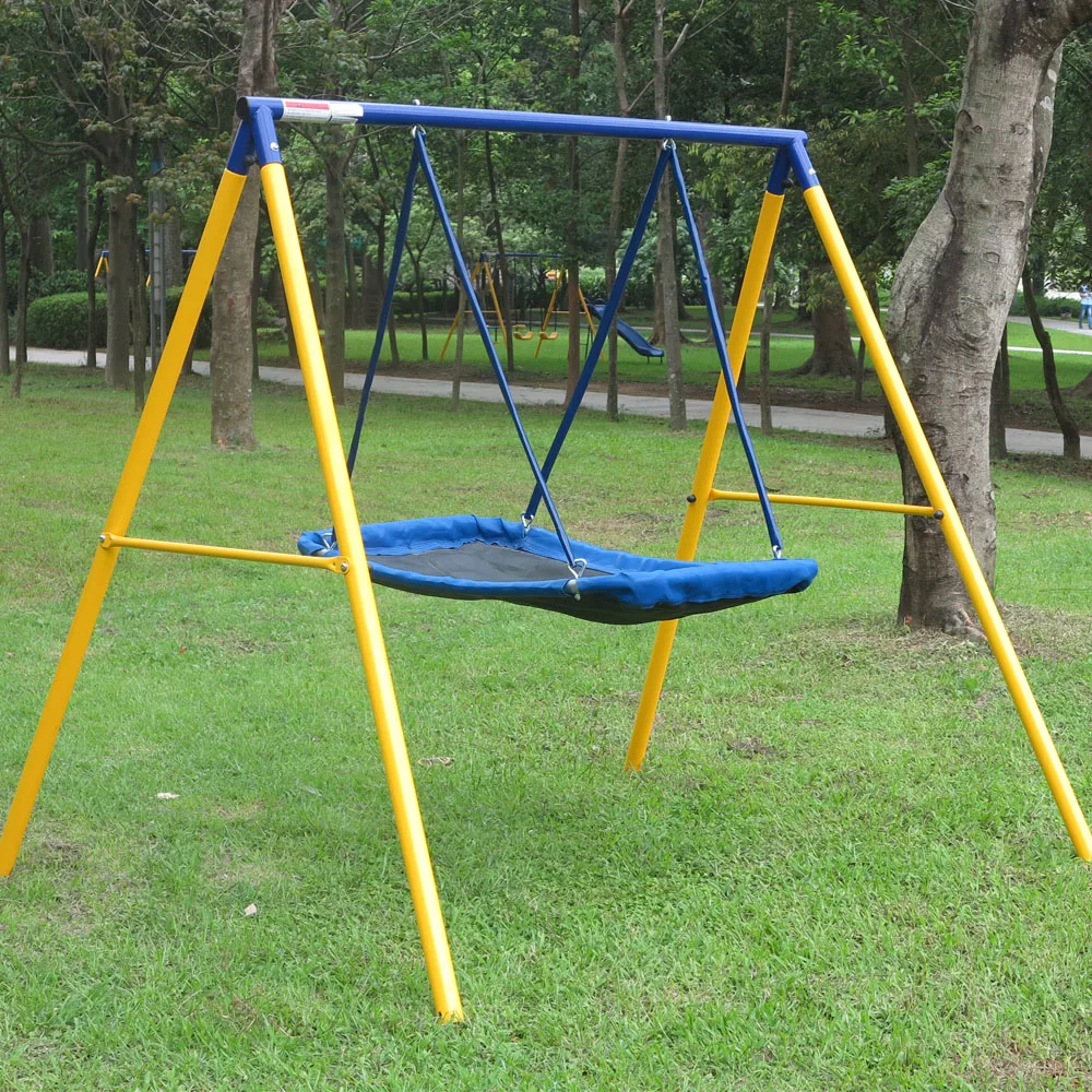 Factory Supply Modern Outdoor Children Metal Swing Sets For Kids