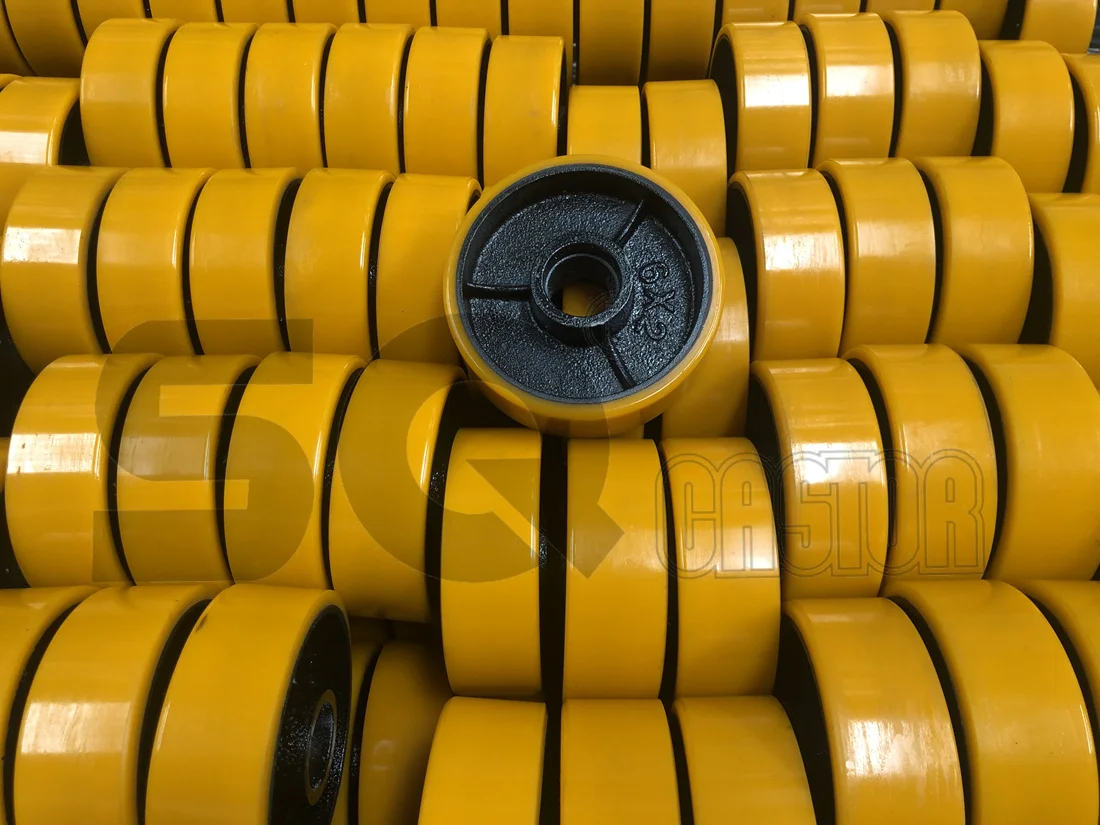 Pu Wheels for industrial Caster and WHEEL FOR HOISTING EQUIPMENT 200mm